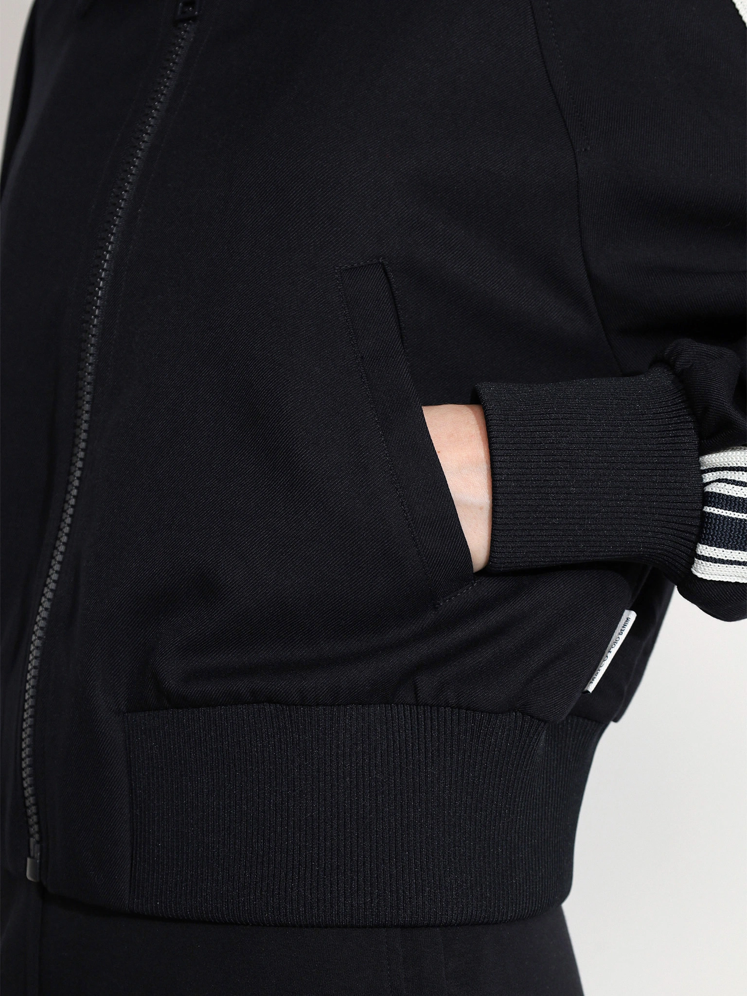 Жакет темно-синего цвета с лампасами